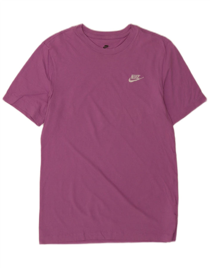 Ανδρικό μπλουζάκι Nike, μικρό μωβ βαμβακερό μπλουζάκι