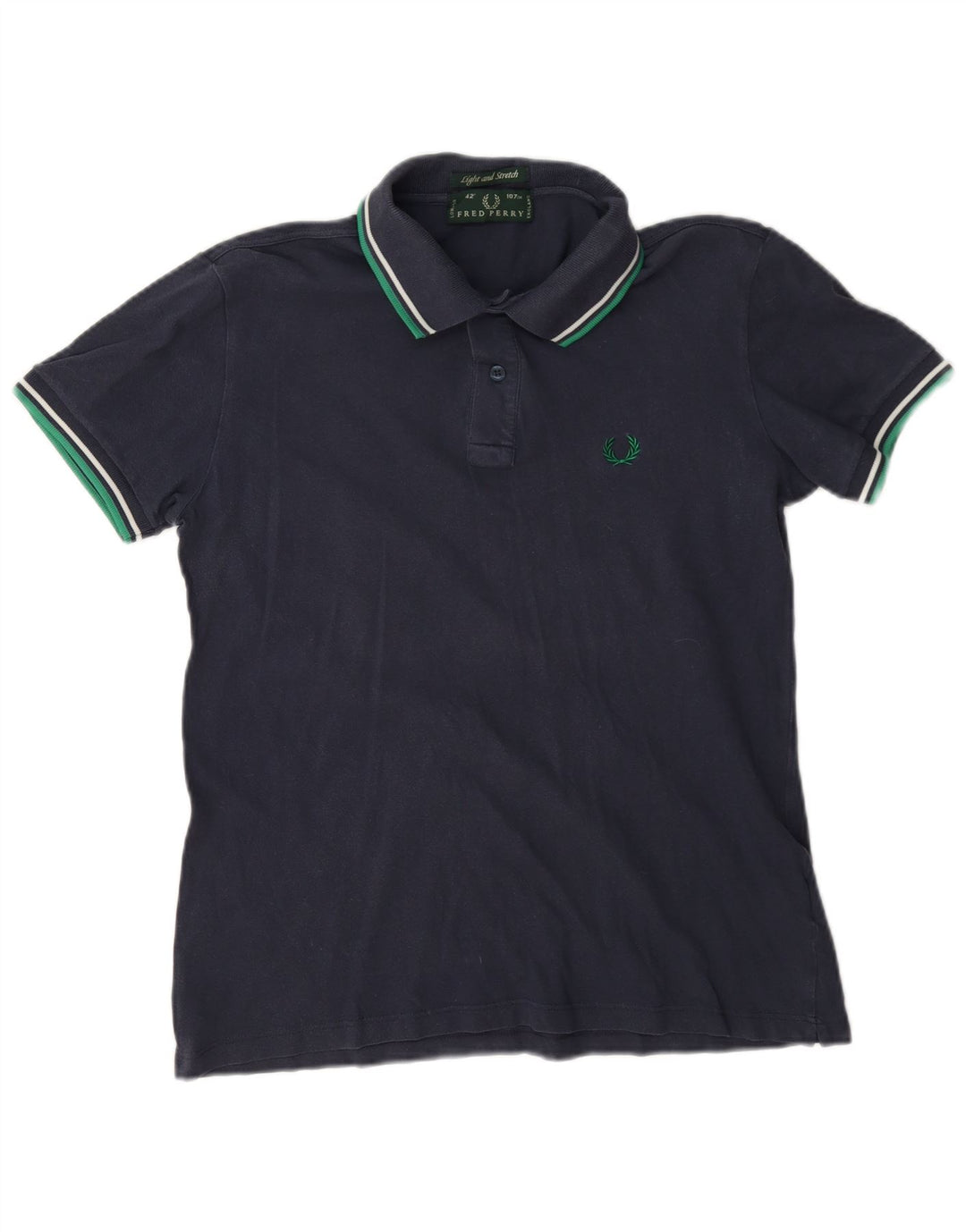 Fred Perry Ανδρικό πουκάμισο πόλο ανοιχτό και ελαστικό, μεσαίο ναυτικό, βαμβακερό