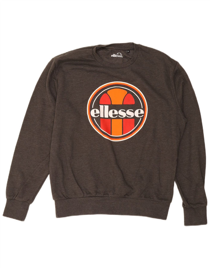 Ανδρικό γραφικό φούτερ ELLESSE Jumper XL Γκρι βαμβακερό
