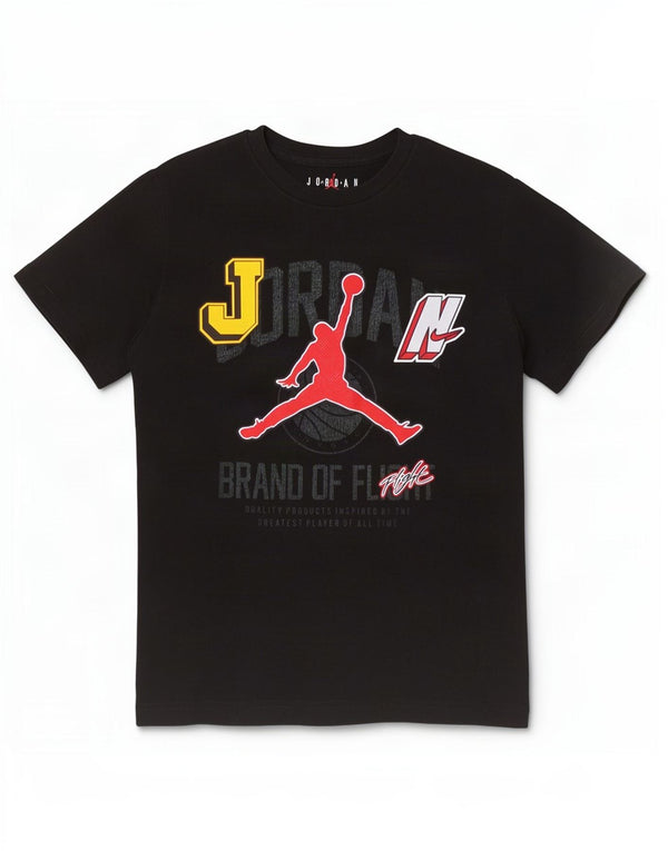 Jordan Boys Graphic T-Shirt Top 10-11 Years Medium Black Cotton