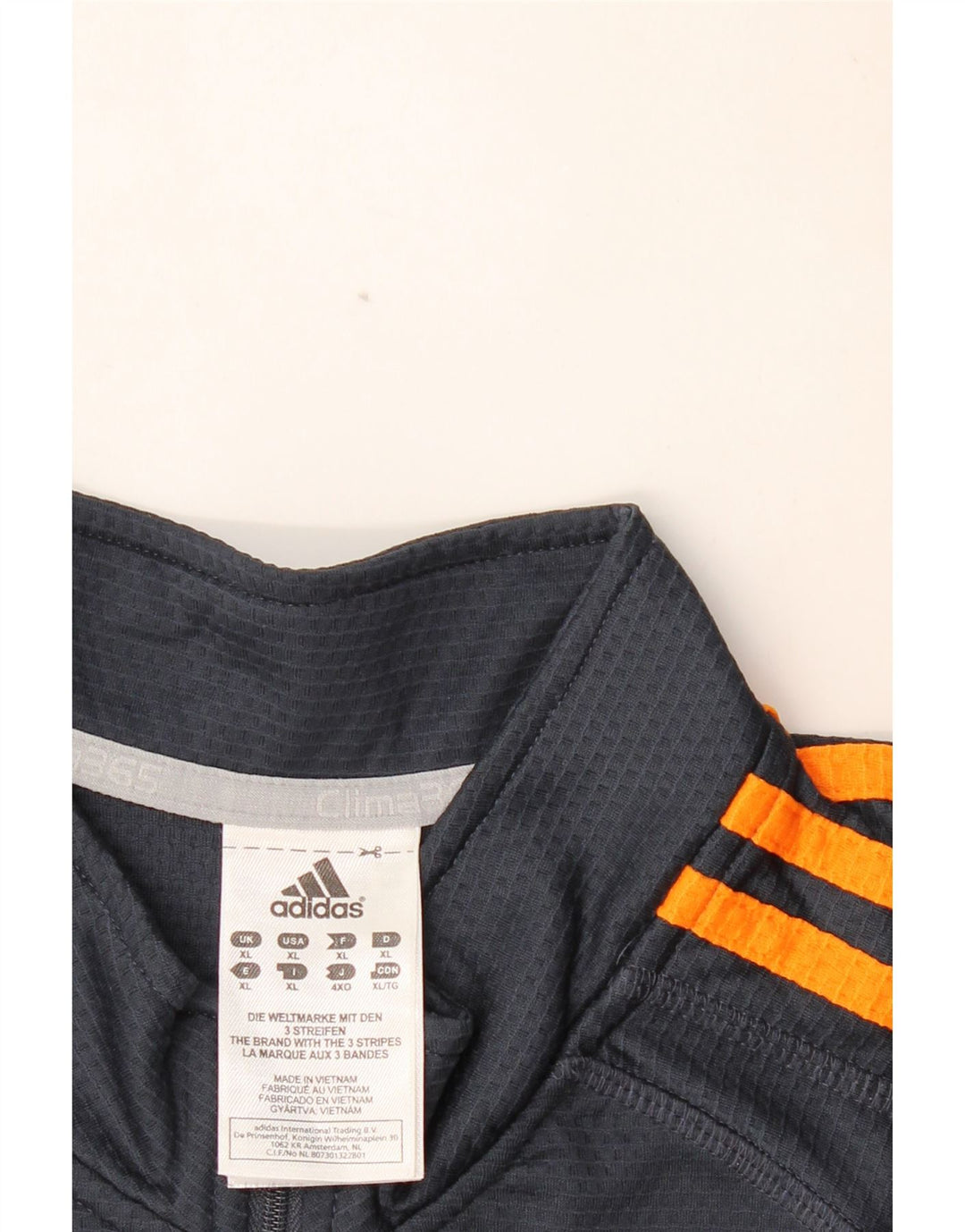 Ανδρική φόρμα ADIDAS Clima 365 με φερμουάρ πουλόβερ Top XL Navy Blue