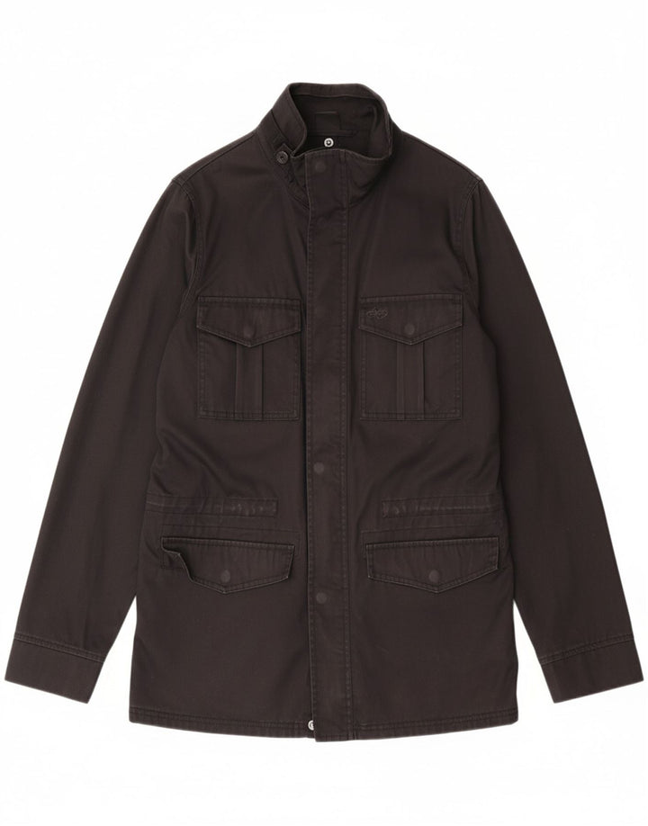 NIKE Mens Utility Jacket UK 36 Small Black Cotton