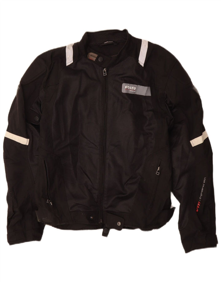 Revit Mens Motorstyle Graphic Racer Jacket UK 36 Small Black Polyamide