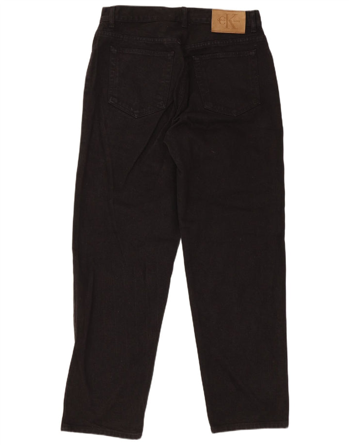 Ανδρικό τζιν κανονικό ίσιο Calvin Klein W32 L30 μαύρο βαμβακερό