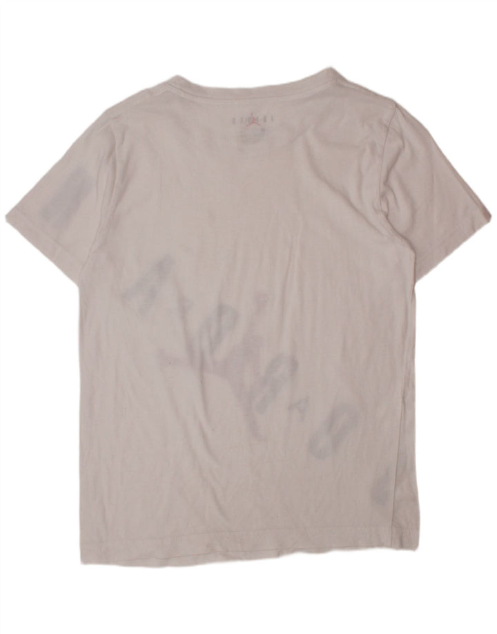 JORDAN Boys Graphic T-shirt Top 10-11 Years Medium White