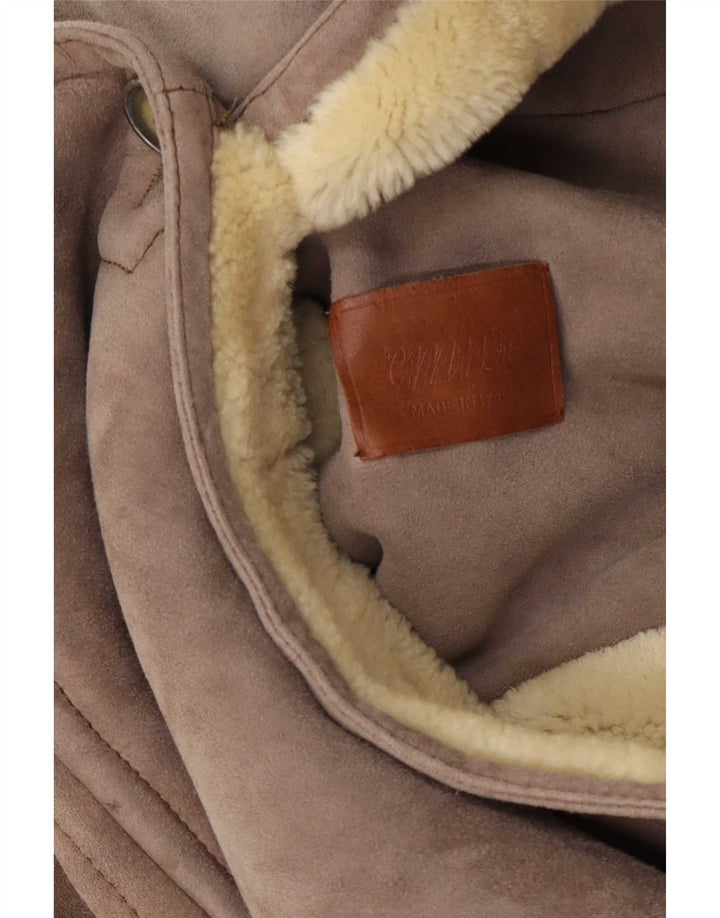 Emme Ανδρικό πανωφόρι Shearling UK 36 Small Grey Colourblock