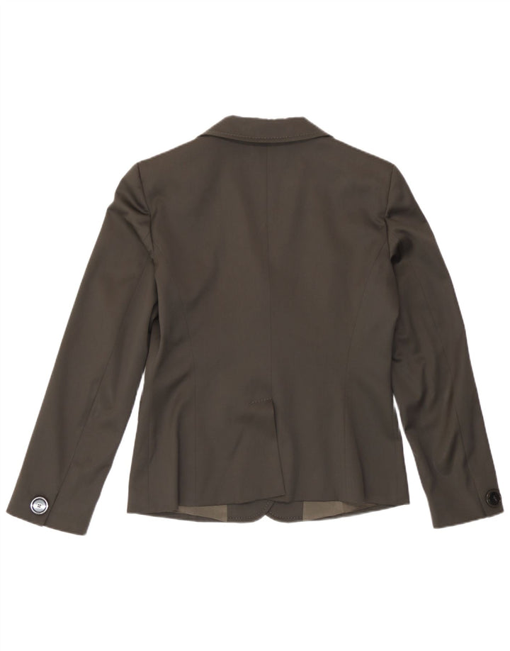Marella γυναικεία φόρμα 2 κουμπιών UK 10 Small W27 L30 καφέ μαλλί