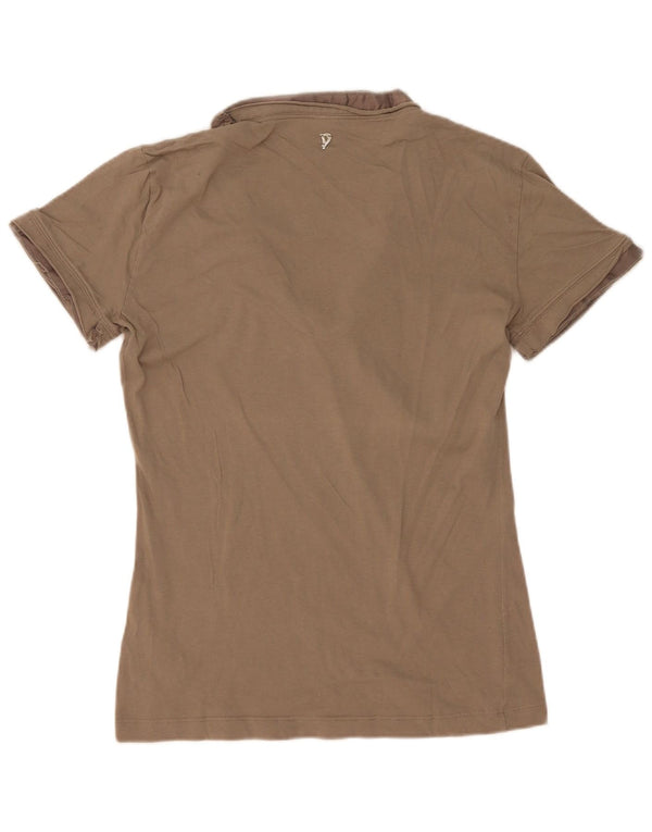 Γυναικείο T-Shirt Dondup Top UK 12 Medium Khaki Cotton