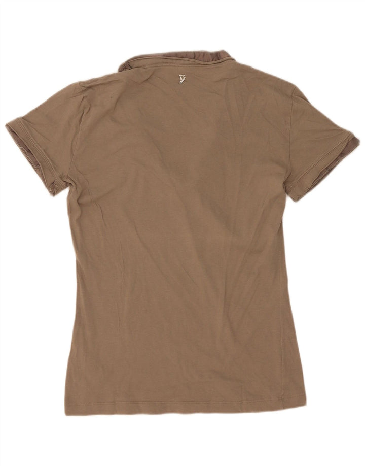 Γυναικείο T-Shirt Dondup Top UK 12 Medium Khaki Cotton