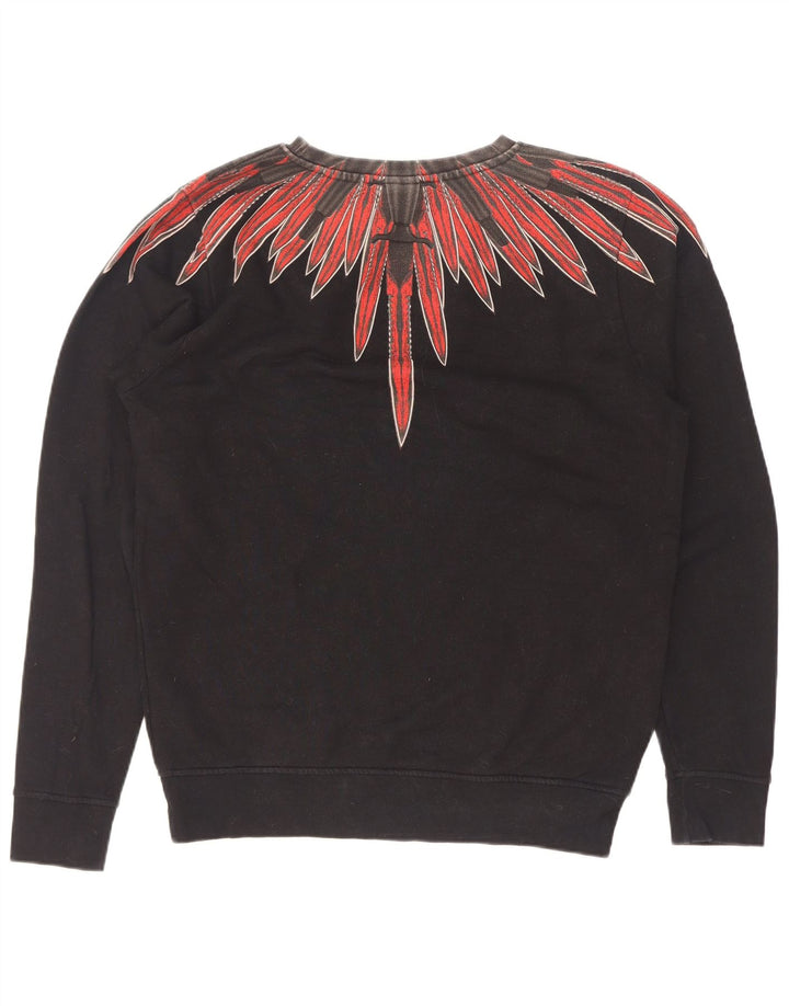 Marcelo Burlon Ανδρικό φούτερ με αφηρημένο σχέδιο Jumper XS Μαύρο βαμβακερό