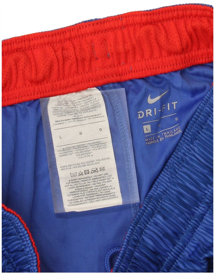 Ανδρικά σορτς Nike Dri Fit με αφηρημένο σχέδιο, μεγάλο μπλε χρώμα