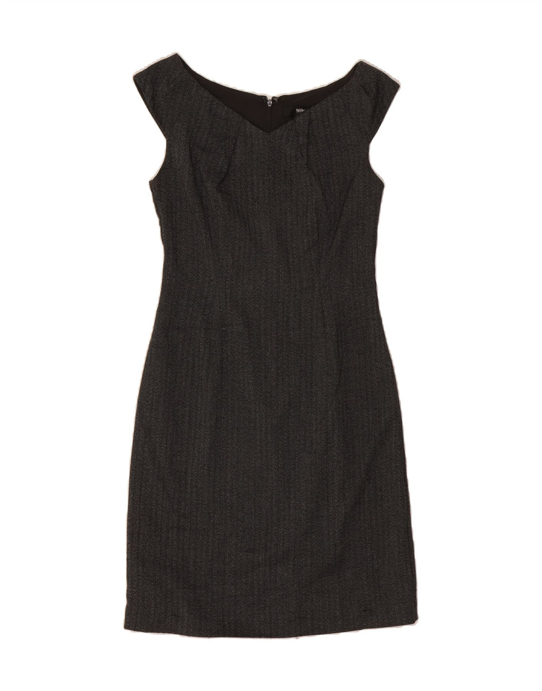 MOSSIMO Womens Sleeveless Sheath Dress US 4 Small Grey Chevron Polyester Vintage Mossimo and Second-Hand Mossimo from Messina Hembry 