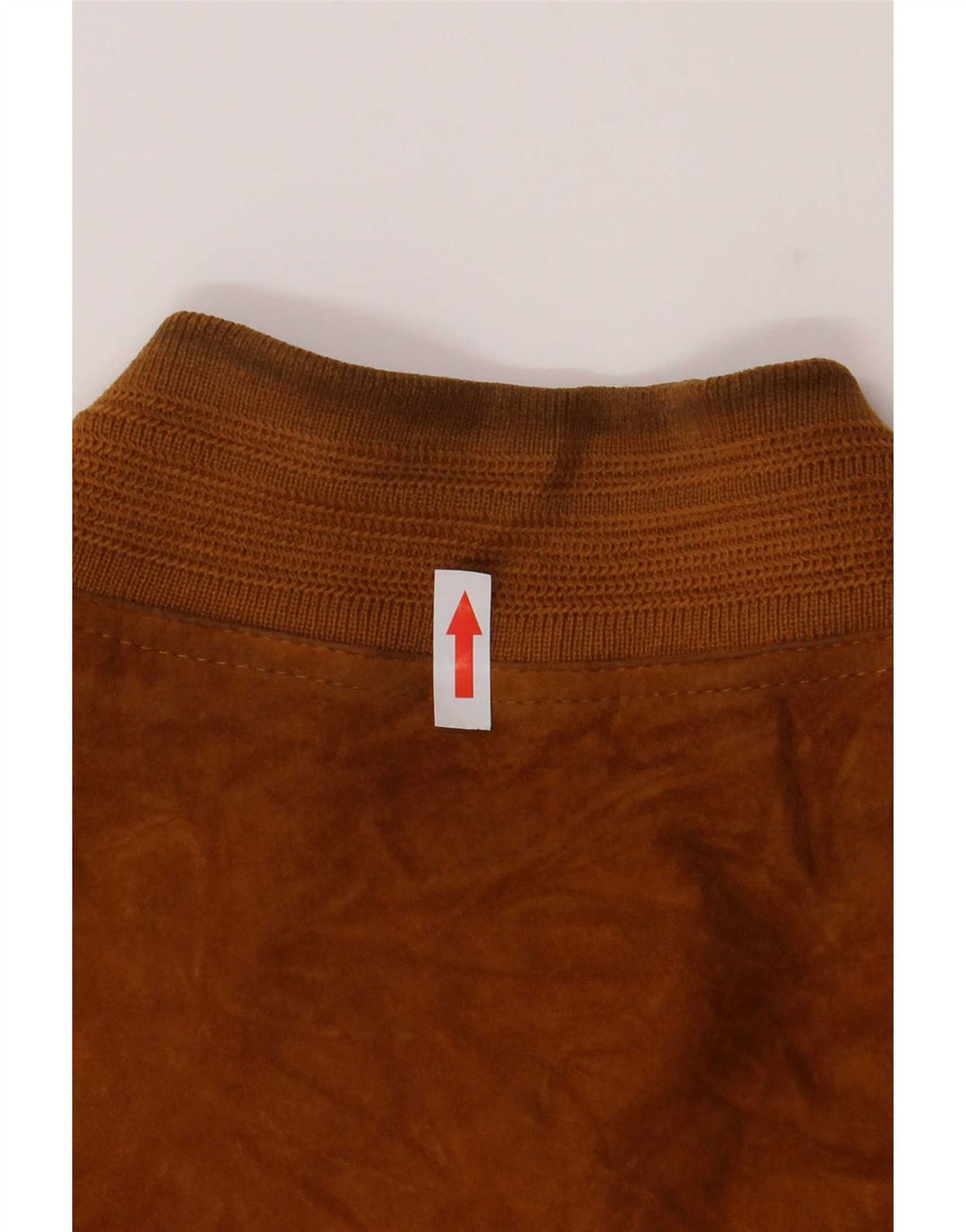 Vintage Ανδρικό Suede Bomber Jacket IT 48 Medium Beige Leather