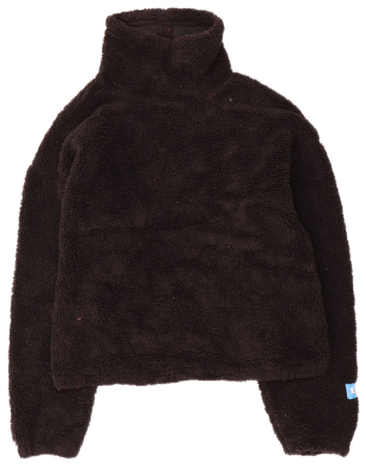 Γυναικείο Levi's Oversized Fleece Jumper UK 6 XS μαύρο πολυεστέρα