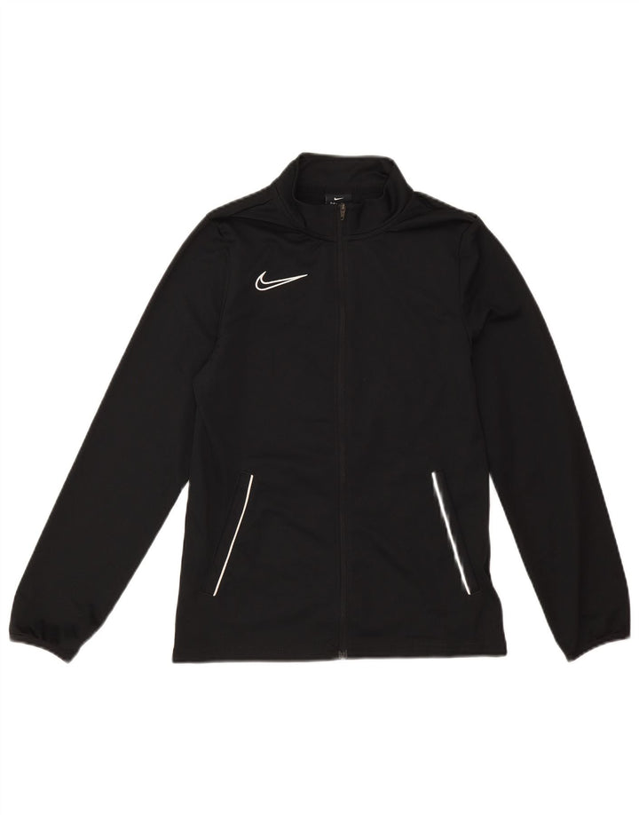 Μπουφάν Nike Boys αθλητική φόρμα 12-13 ετών μεγάλο μαύρο πολυεστέρα