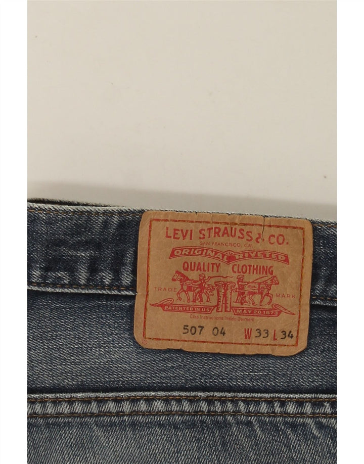 Ανδρικό Σορτς LEVI'S 507 Τζιν W33 Βαμβακερό μεσαίο μπλε