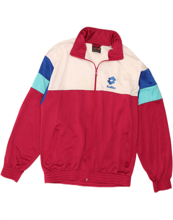 Ανδρική αθλητική φόρμα Lotto Top Jacket με μεγάλο ροζ χρώμα