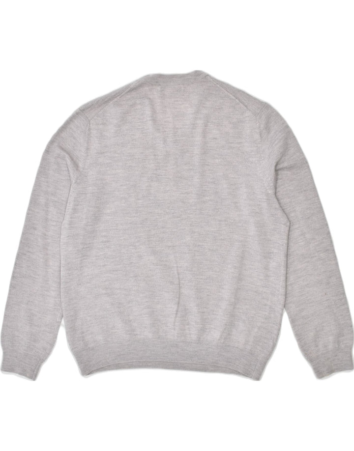 BANANA REPUBLIC Mens V-Neck Jumper Sweater XL Grey Cotton | Vintage | Thrift | Second-Hand | Used Clothing | Messina Hembry 