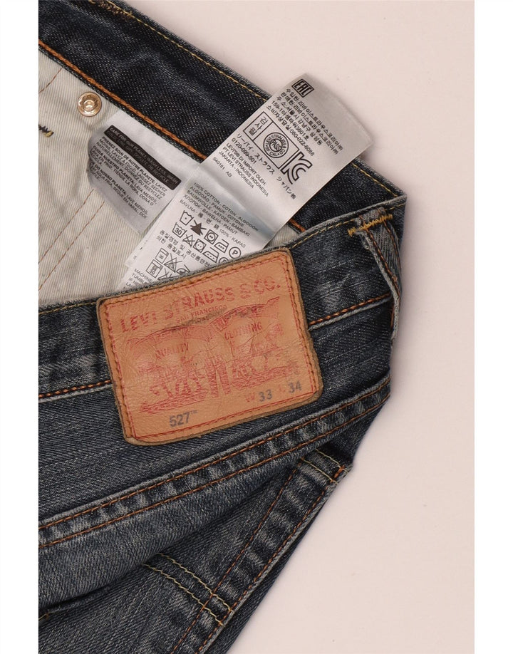 Levi's Mens 527 Bootcut Jeans W33 L34 Μπλε βαμβακερό