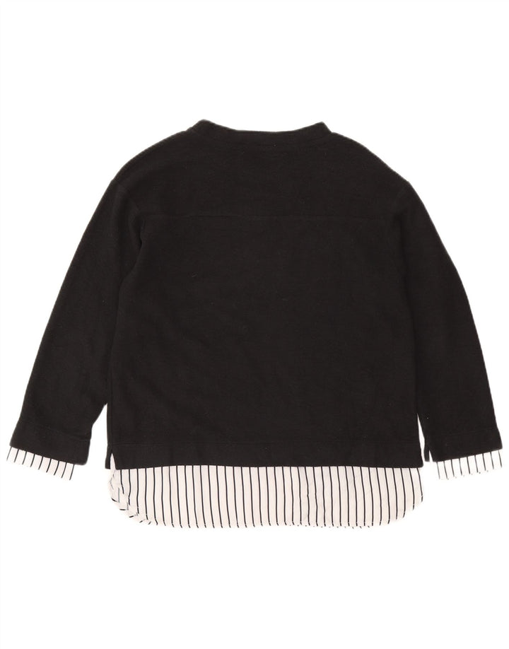 Zara Γυναικείο τοπ μακρυμάνικο UK 10 μικρού γκρι πολυεστέρα μεγάλου μεγέθους