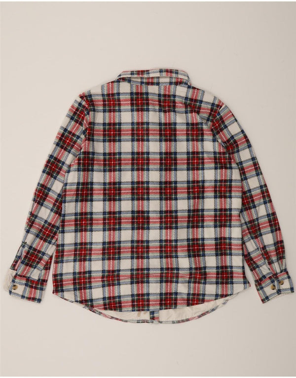 LEE Womens Riders Flannel Shirt UK 16 Large Red Check Polyester