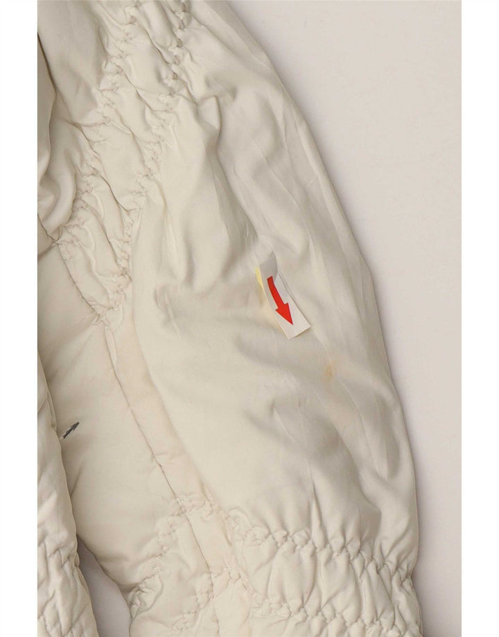Trussardi Jeans Γυναικείο μπουφάν με επένδυση IT 40 Small White Polyester