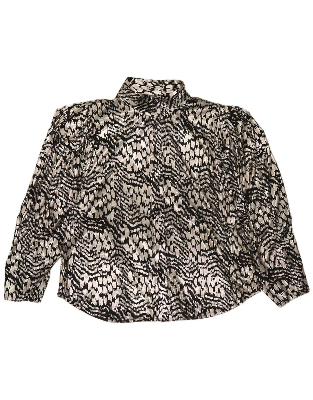 Yessica Γυναικείο πουκάμισο μπλούζα EU 44 XL Silver Animal Print Polyester
