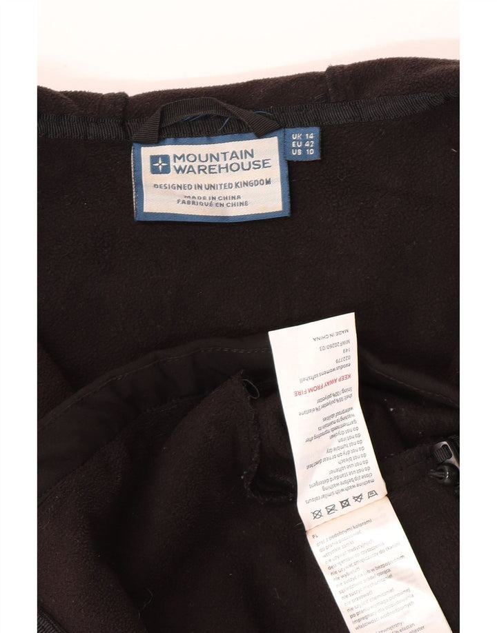 Mountain Warehouse Γυναικείο Αντιανεμικό Μπουφάν UK 14 Large Μαύρο με κουκούλα