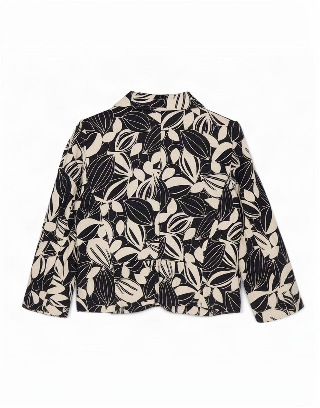 Marks & Spencer Γυναικείο μπλέιζερ 3/4 μανίκι μπουφάν UK 14 Medium White Floral