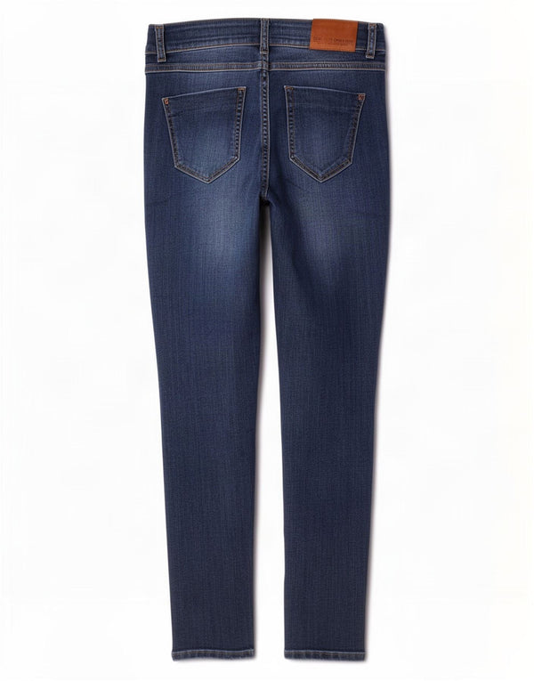 Zara Womens Low Waist Skinny Jeans EU 40 Medium W30 L26 Blue Striped