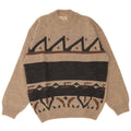 Ανδρικό πουλόβερ Life Line Crew Neck Jumper IT 50 Medium Beige γεωμετρικό μαλλί