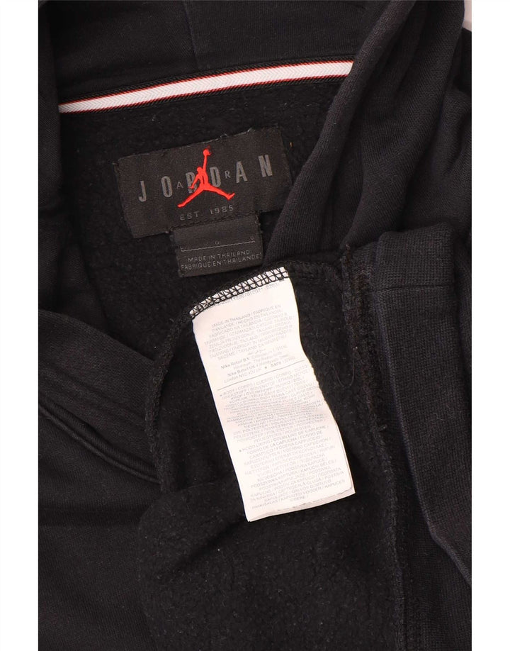 Jordan Ανδρικό Hoodie Jumper μεγάλο μαύρο βαμβακερό