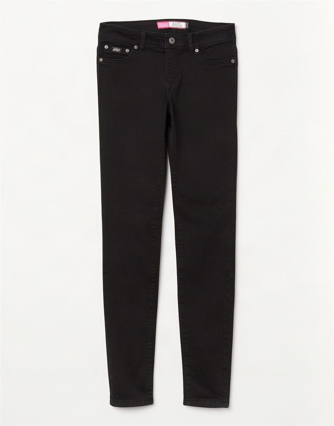 Superdry Γυναικείο Τζιν Alexia Jegging W28 L32 Μαύρο βαμβακερό