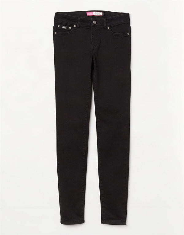Superdry Γυναικείο Τζιν Alexia Jegging W28 L32 Μαύρο βαμβακερό