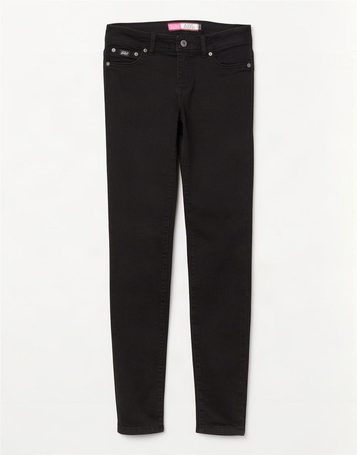 Superdry Γυναικείο Τζιν Alexia Jegging W28 L32 Μαύρο βαμβακερό