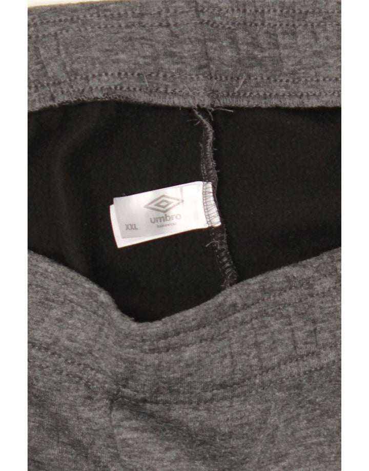 Ανδρική αθλητική φόρμα Umbro Παντελόνι Joggers 2XL με γκρι φλύκταινες πολυεστέρα