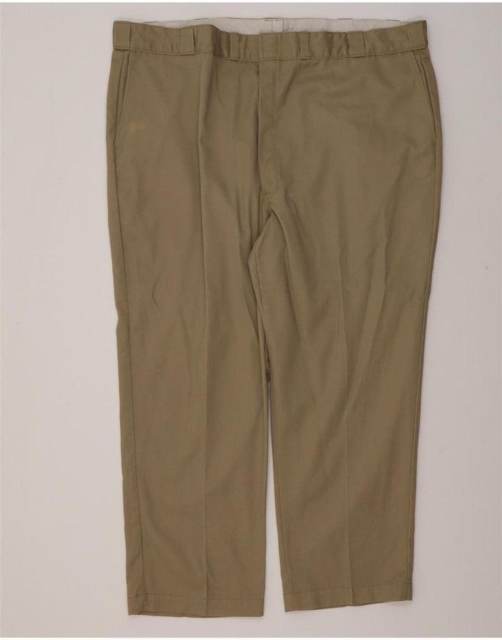 DICKIES Ανδρικό ίσιο παντελόνι Chino W50 L30 Χακί Βαμβακερό