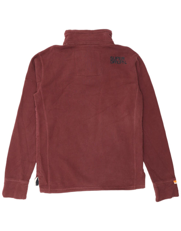 Ανδρικό φούτερ με γραφικό λαιμό SUPERDRY Jumper XL Βαμβακερό μπορντό