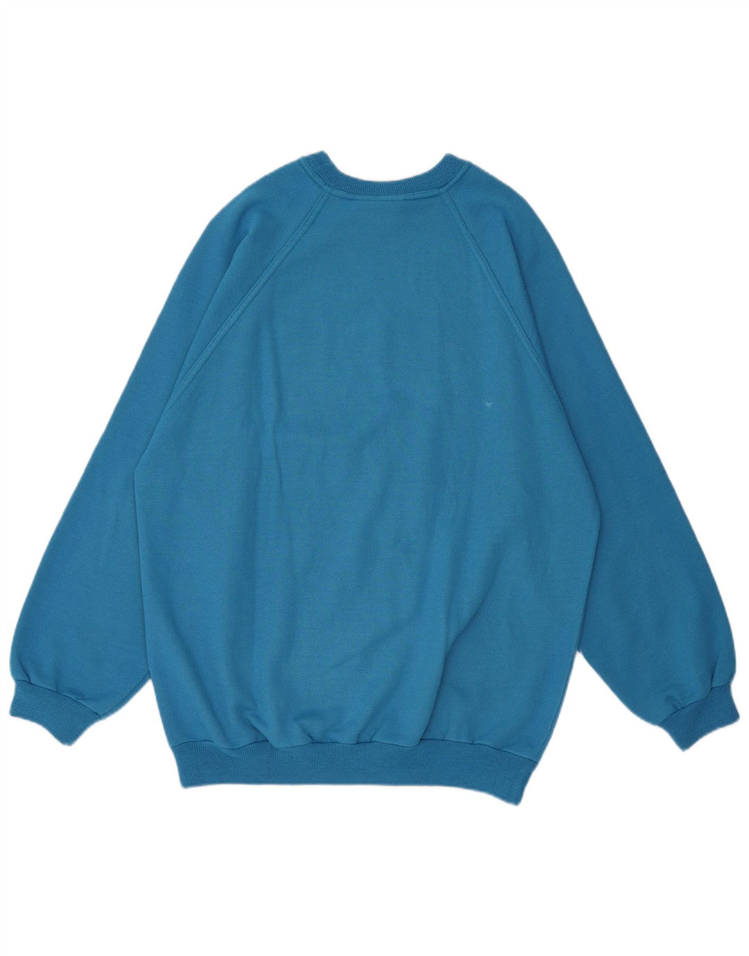 Vintage ανδρικό γραφικό φούτερ Jumper Μεσαίο μπλε βαμβακερό ρετρό