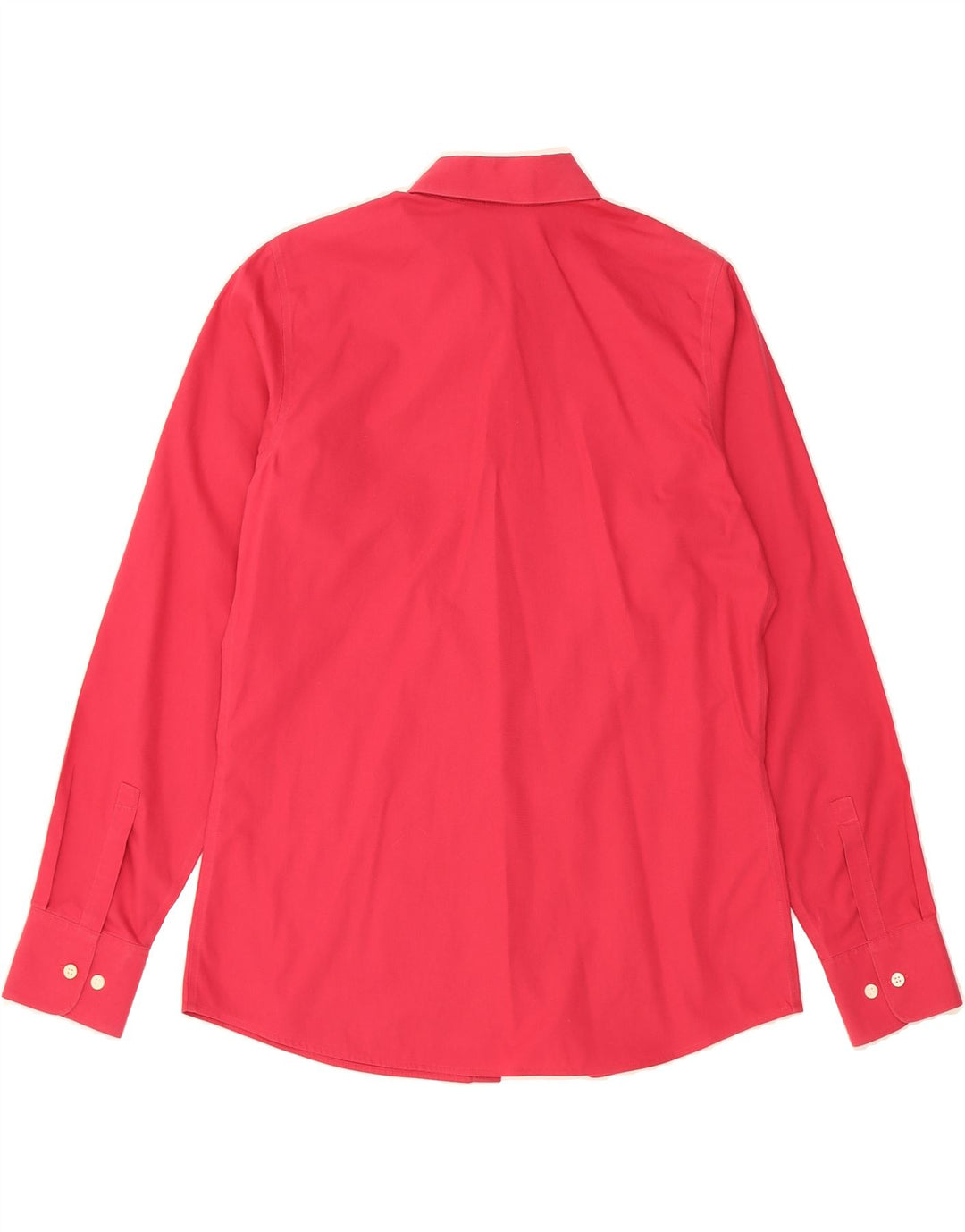 EDDIE BAUER Womens Tall Shirt UK 14 Medium Red Cotton Vintage Eddie Bauer and Second-Hand Eddie Bauer from Messina Hembry 