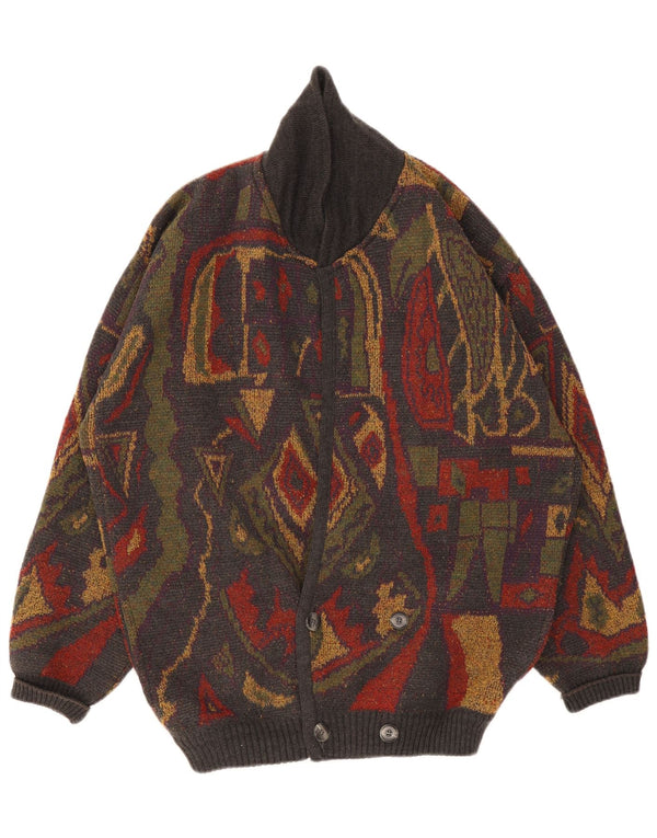 Ανδρικό πουλόβερ Frank Alexs Cardigan IT 56 2XL Πολύχρωμο Γεωμετρικό