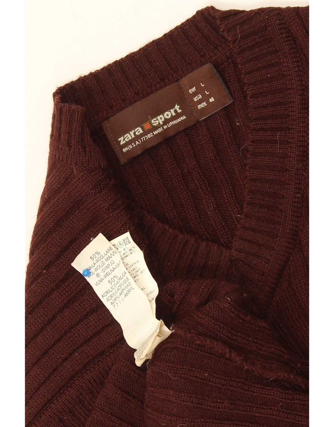 Zara ανδρικό γιλέκο Tank Top Μεγάλο καφέ μαλλί