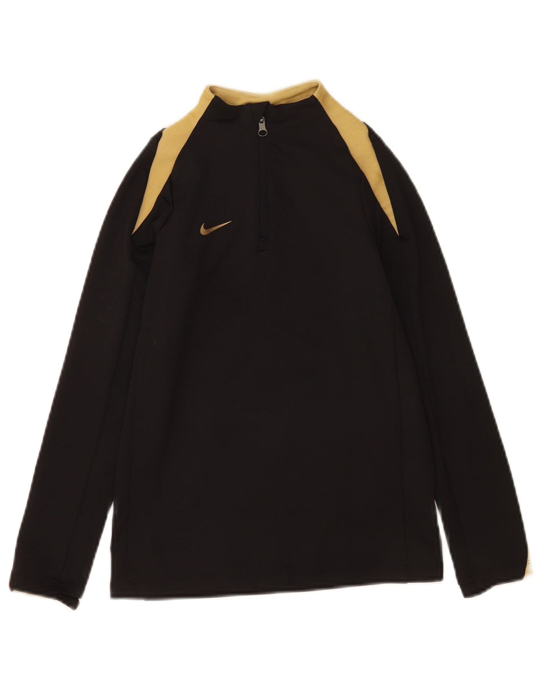 Φόρμα Nike Boys Dri Fit με φερμουάρ πουλόβερ φόρμα 8-9 ετών Small Black
