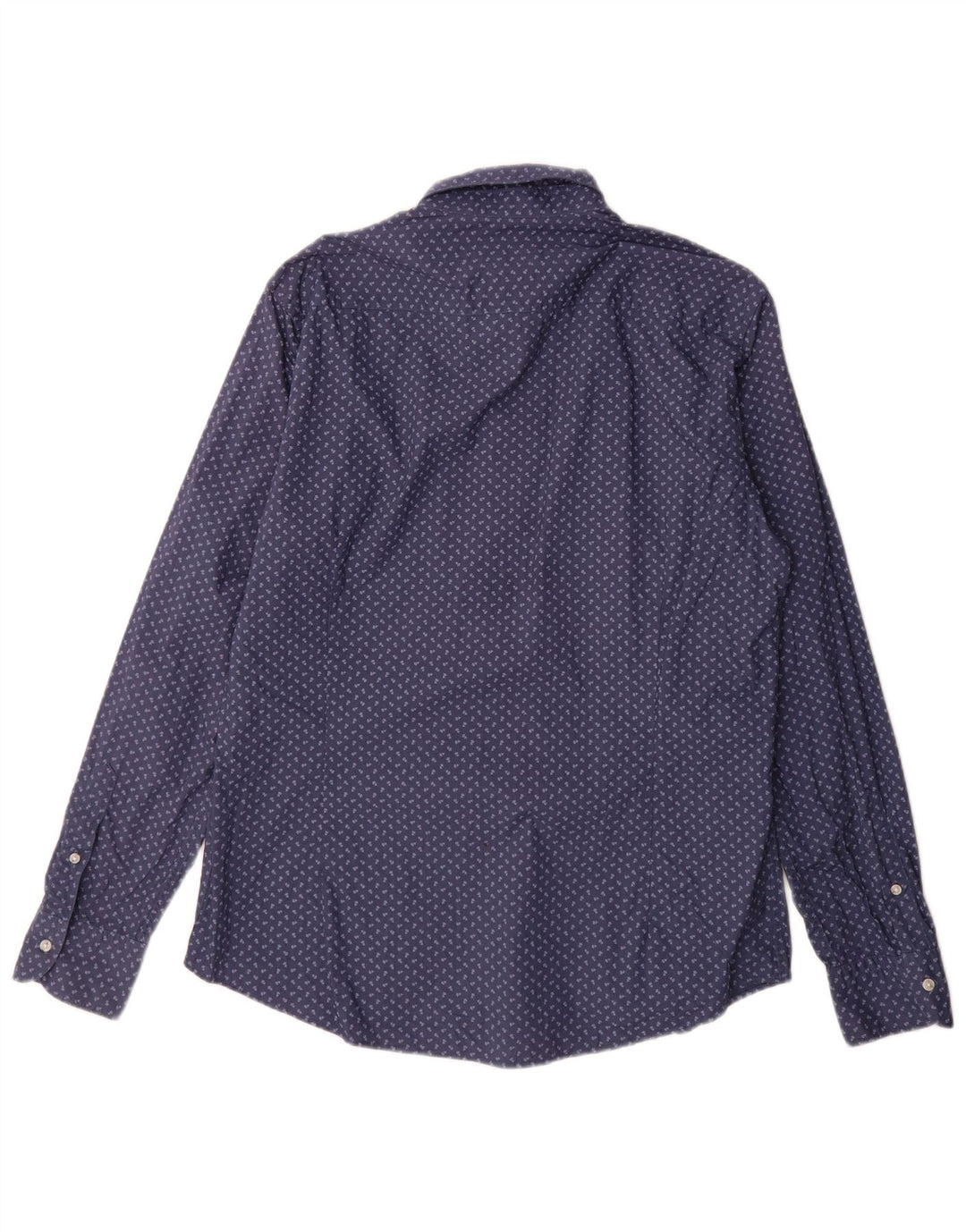Ανδρικό πουκάμισο Zara Μεγάλο Navy Blue Floral