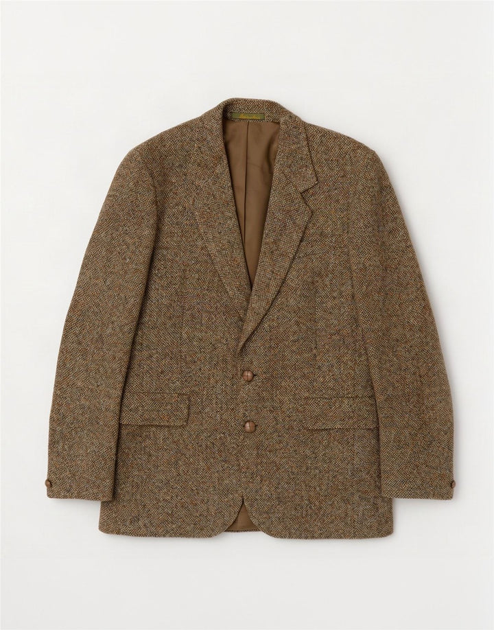 Harris Tweed Ανδρικό μπουφάν blazer UK 36 Small Khaki Wool