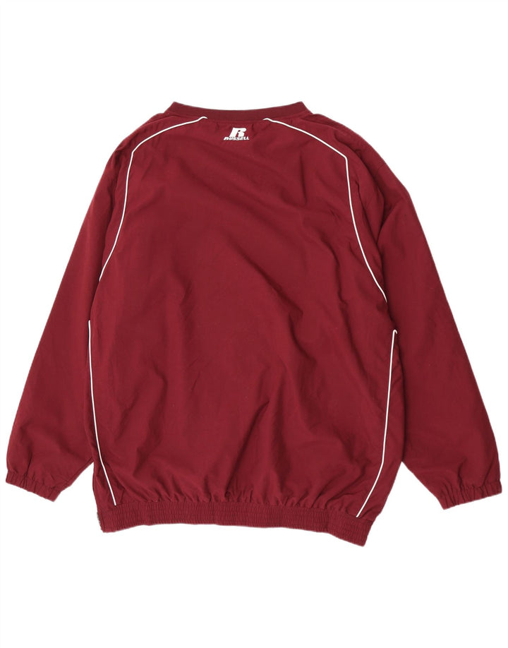 Russell Athletic Ανδρική φόρμα πουλόβερ Top XL Βουργουνδίας Πολυεστέρας