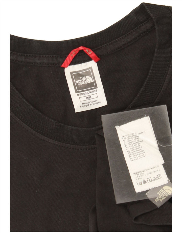Ανδρικό γραφικό T-Shirt North Face Top Μεσαίο μαύρο βαμβακερό