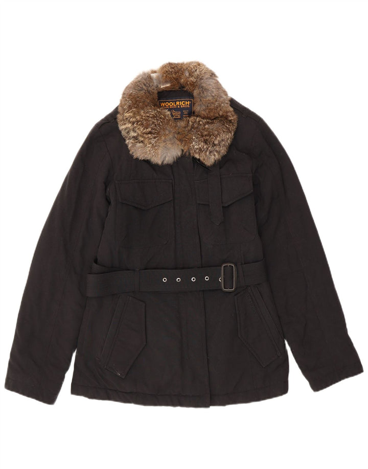 WOOLRICH Γυναικείο μπουφάν με επένδυση UK 10 Small Navy Blue