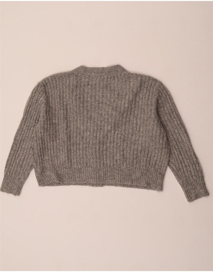 Marks & Spencer Γυναικείο Crop Oversized Ζακέτα πουλόβερ UK 16 Large Grey