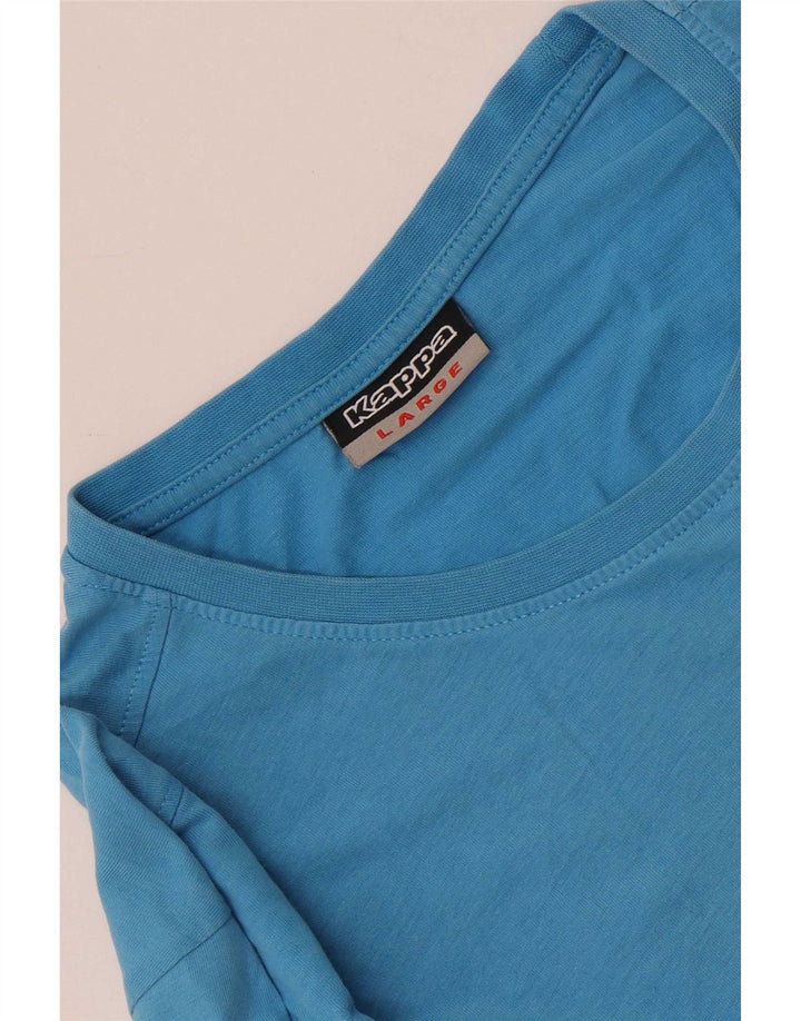 Ανδρικό γραφικό T-Shirt Kappa Top Large Blue